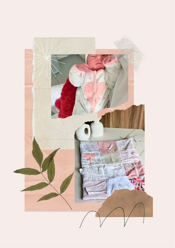 Avant/Après couverture souvenir. Bébé habillé dans sa tenue de naissance pour le avant / couverture souvenir bébé à partir vêtement bébé, enfant.