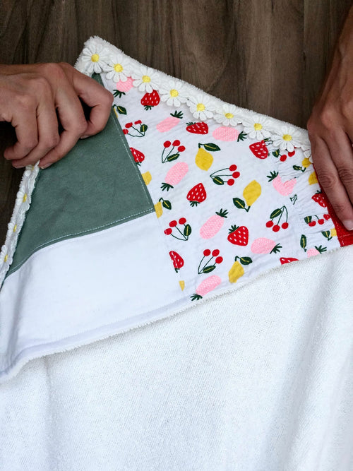 Cape de bain souvenir à partir des vêtements de vos bébés