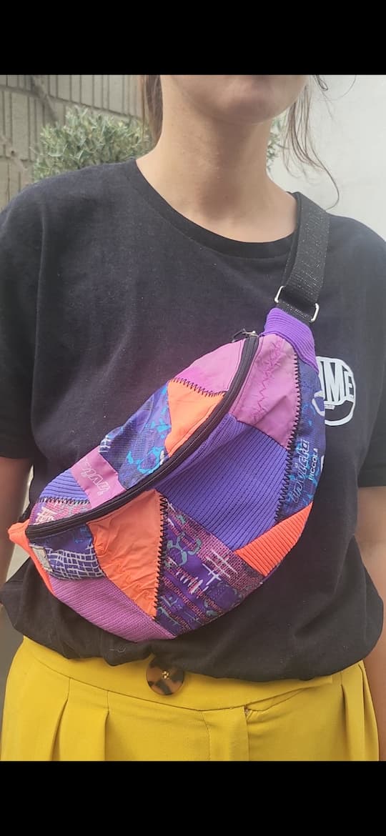 Sac banane personnalisé réalisé à partir des vêtements de vos bébés