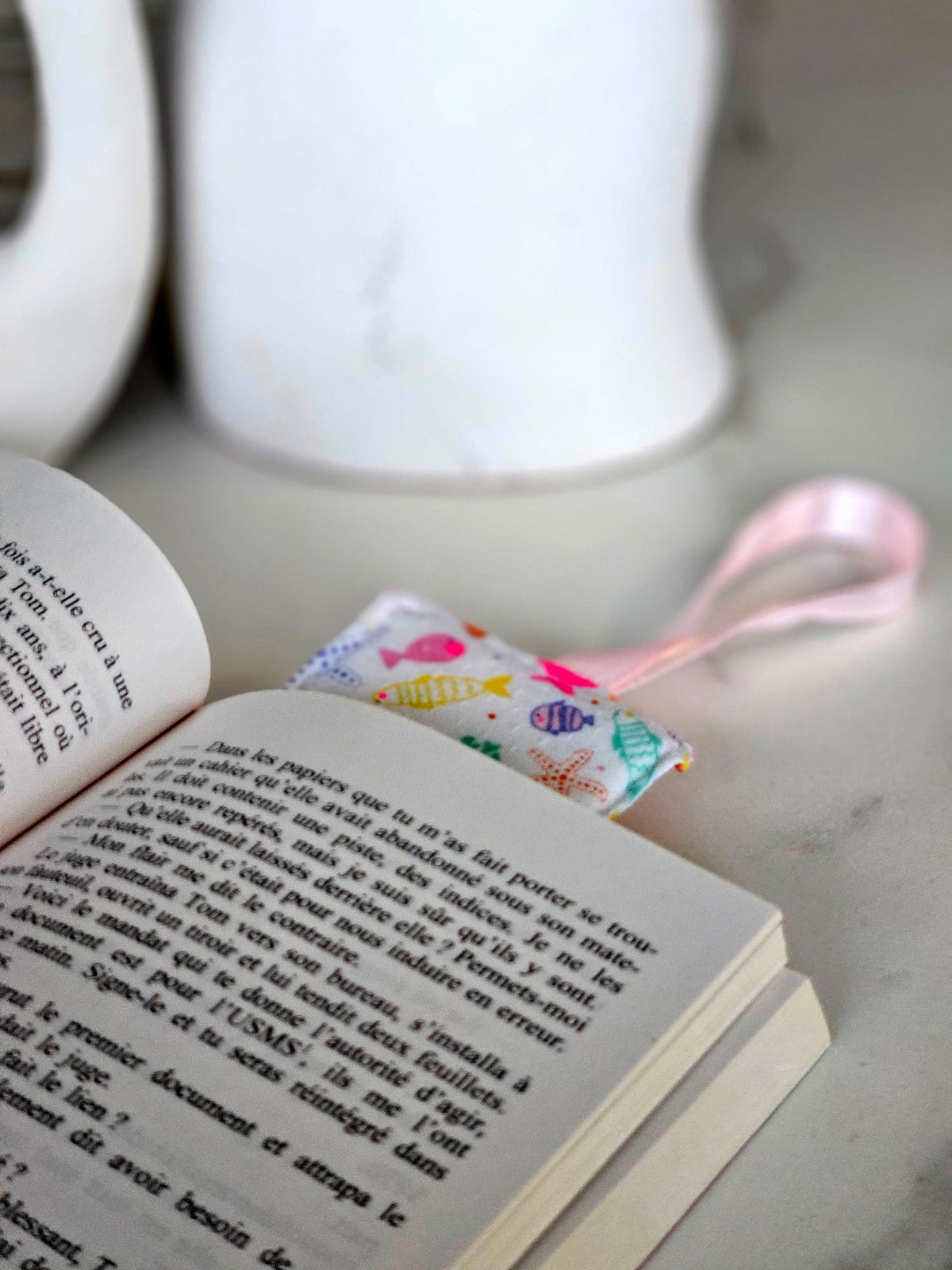 Marque page personnalisé confectionné à partir des vêtements de vos bébés et enfant